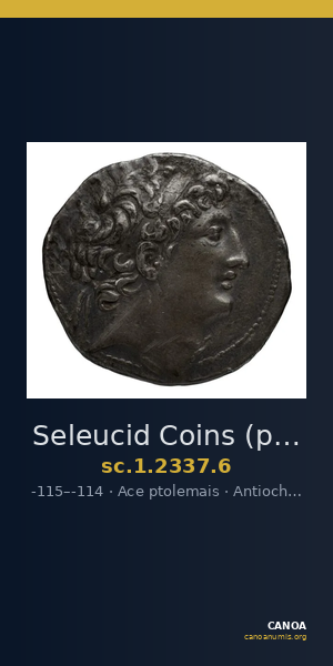 Seleucid Coins (part 2) 2337.6 — CANOA