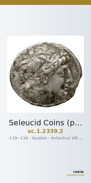 Seleucid Coins (part 2) 2339.2 — CANOA