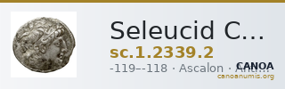Seleucid Coins (part 2) 2339.2 — CANOA