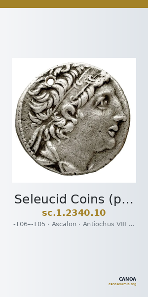 Seleucid Coins (part 2) 2340.10 — CANOA