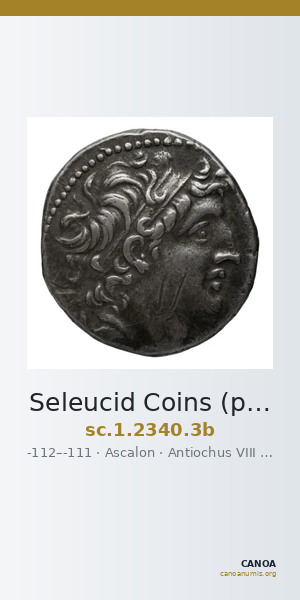 Seleucid Coins (part 2) 2340.3b — CANOA