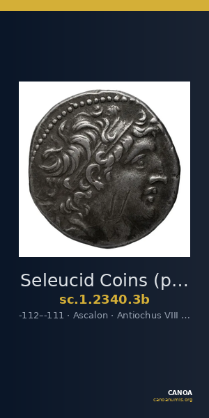Seleucid Coins (part 2) 2340.3b — CANOA