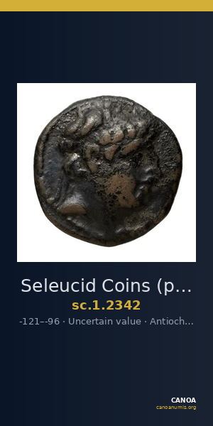 Seleucid Coins (part 2) 2342 — CANOA