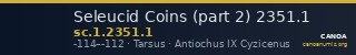 Seleucid Coins (part 2) 2351.1 — CANOA