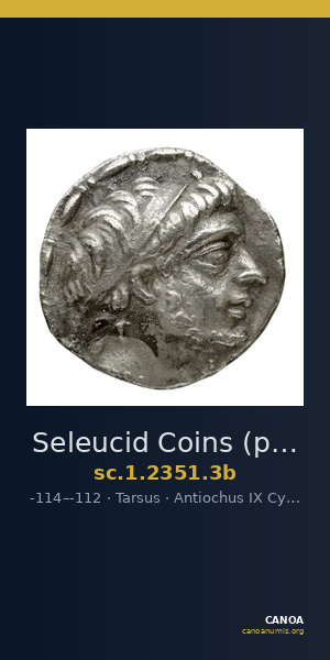 Seleucid Coins (part 2) 2351.3b — CANOA
