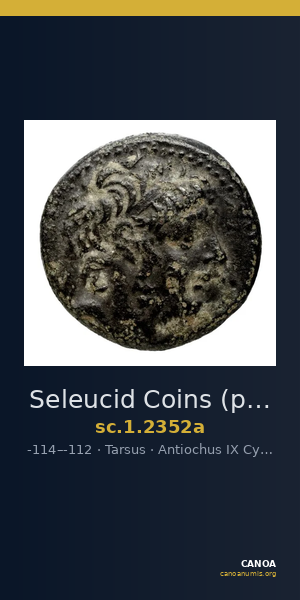 Seleucid Coins (part 2) 2352a — CANOA