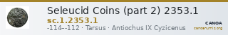 Seleucid Coins (part 2) 2353.1 — CANOA