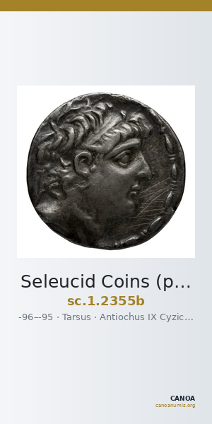Seleucid Coins (part 2) 2355b — CANOA