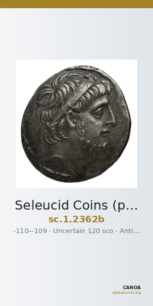 Seleucid Coins (part 2) 2362b — CANOA