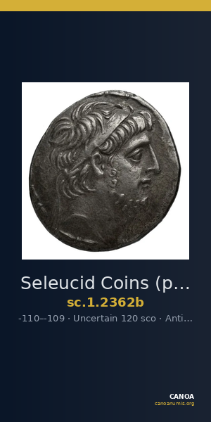 Seleucid Coins (part 2) 2362b — CANOA