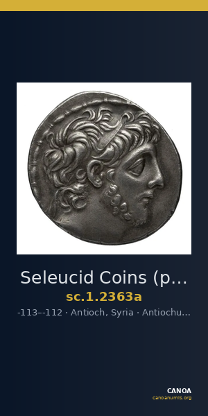 Seleucid Coins (part 2) 2363a — CANOA