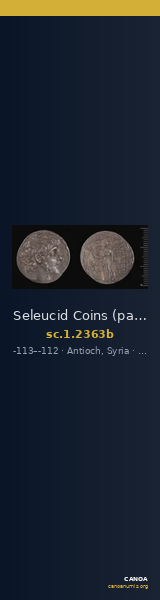 Seleucid Coins (part 2) 2363b — CANOA