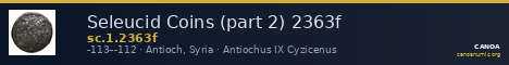 Seleucid Coins (part 2) 2363f — CANOA