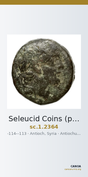 Seleucid Coins (part 2) 2364 — CANOA