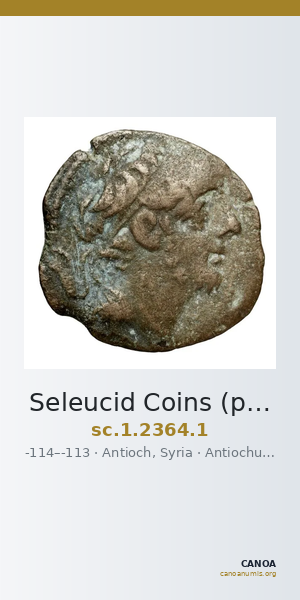 Seleucid Coins (part 2) 2364.1 — CANOA