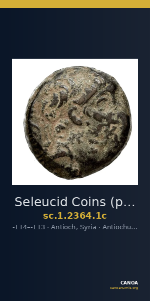 Seleucid Coins (part 2) 2364.1c — CANOA