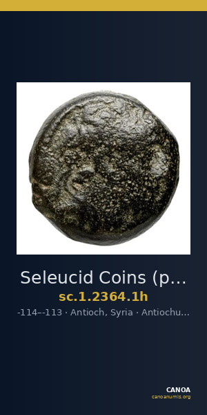 Seleucid Coins (part 2) 2364.1h — CANOA