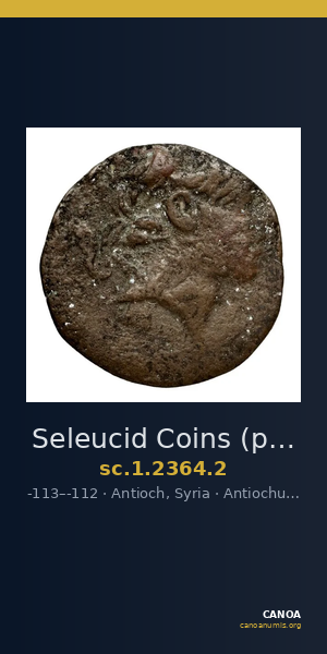 Seleucid Coins (part 2) 2364.2 — CANOA