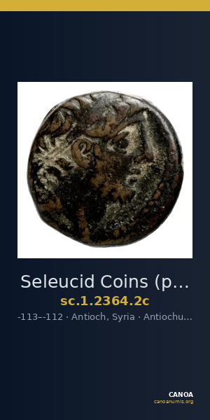 Seleucid Coins (part 2) 2364.2c — CANOA