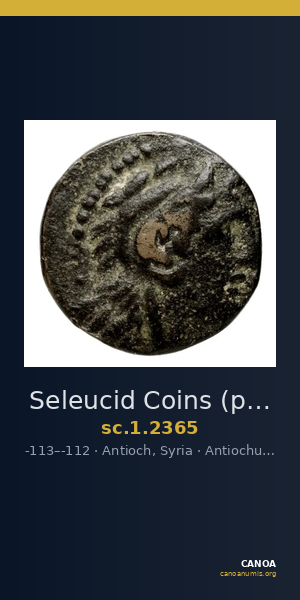 Seleucid Coins (part 2) 2365 — CANOA