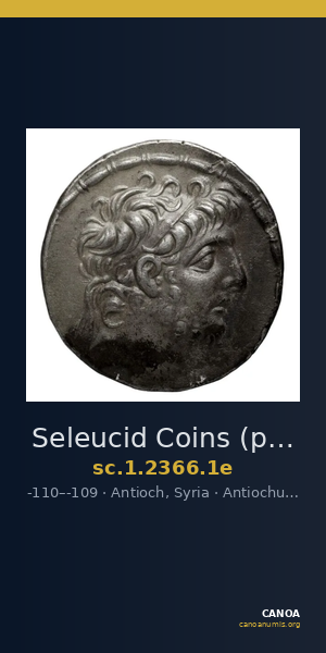 Seleucid Coins (part 2) 2366.1e — CANOA