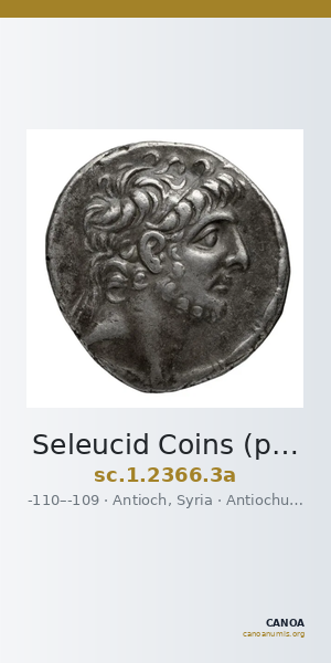 Seleucid Coins (part 2) 2366.3a — CANOA