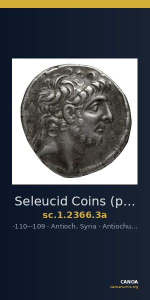 Seleucid Coins (part 2) 2366.3a — CANOA