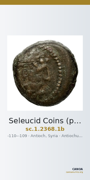 Seleucid Coins (part 2) 2368.1b — CANOA