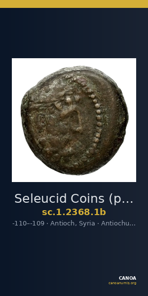 Seleucid Coins (part 2) 2368.1b — CANOA