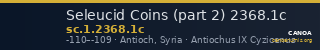 Seleucid Coins (part 2) 2368.1c — CANOA