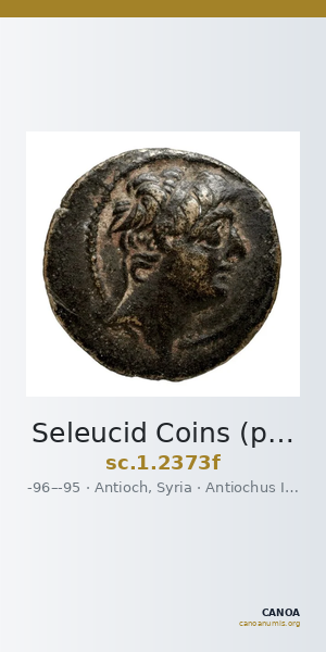 Seleucid Coins (part 2) 2373f — CANOA