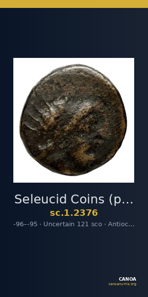 Seleucid Coins (part 2) 2376 — CANOA