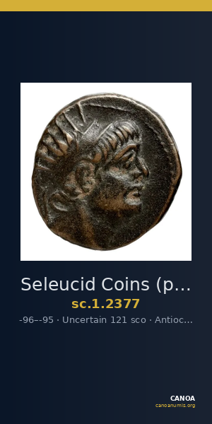 Seleucid Coins (part 2) 2377 — CANOA