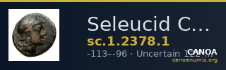 Seleucid Coins (part 2) 2378.1 — CANOA