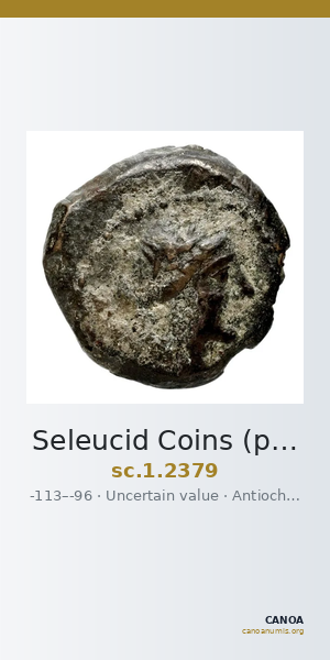 Seleucid Coins (part 2) 2379 — CANOA