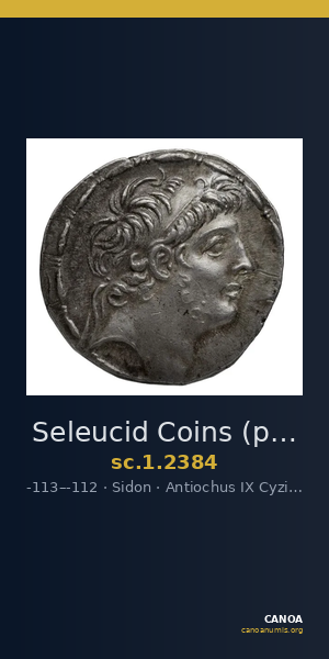 Seleucid Coins (part 2) 2384 — CANOA