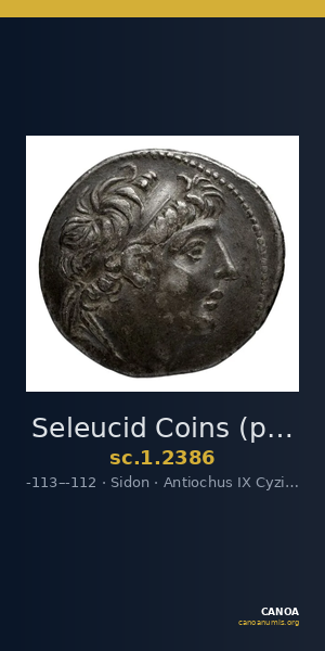 Seleucid Coins (part 2) 2386 — CANOA