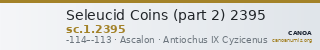 Seleucid Coins (part 2) 2395 — CANOA