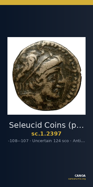 Seleucid Coins (part 2) 2397 — CANOA