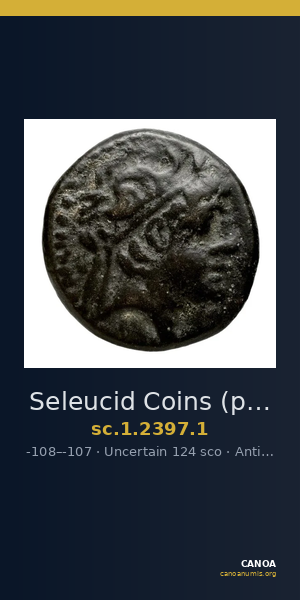 Seleucid Coins (part 2) 2397.1 — CANOA
