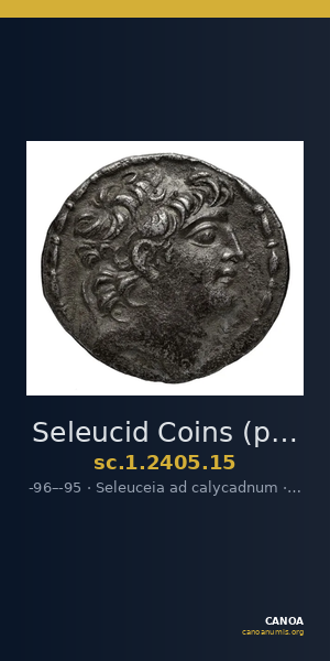 Seleucid Coins (part 2) 2405.15 — CANOA