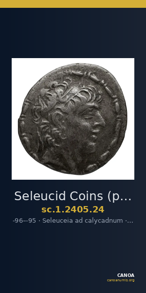Seleucid Coins (part 2) 2405.24 — CANOA