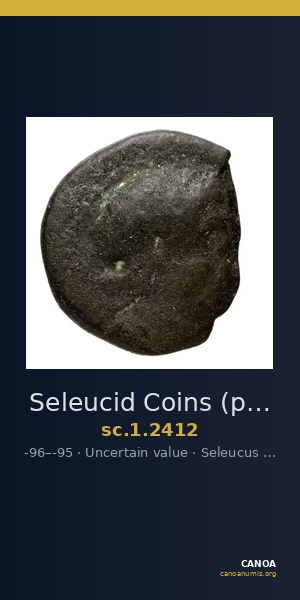 Seleucid Coins (part 2) 2412 — CANOA