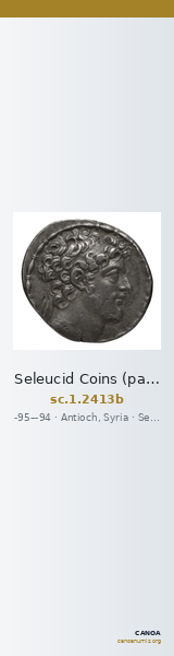 Seleucid Coins (part 2) 2413b — CANOA