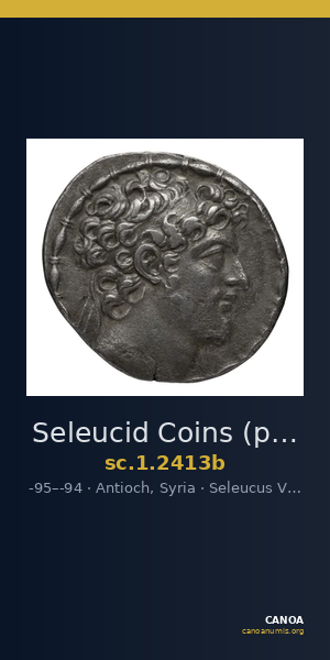 Seleucid Coins (part 2) 2413b — CANOA