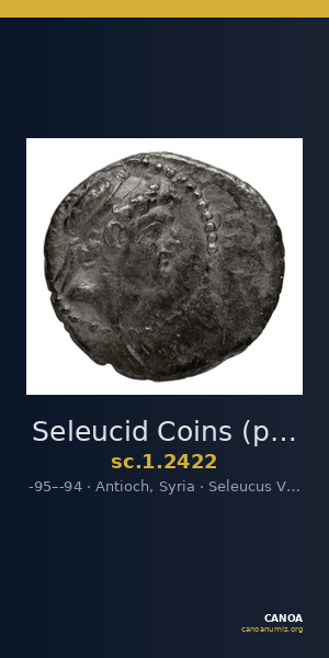 Seleucid Coins (part 2) 2422 — CANOA