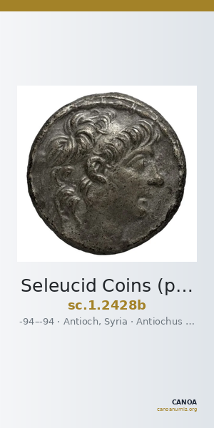 Seleucid Coins (part 2) 2428b — CANOA