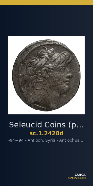 Seleucid Coins (part 2) 2428d — CANOA