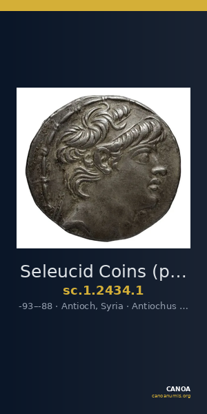 Seleucid Coins (part 2) 2434.1 — CANOA