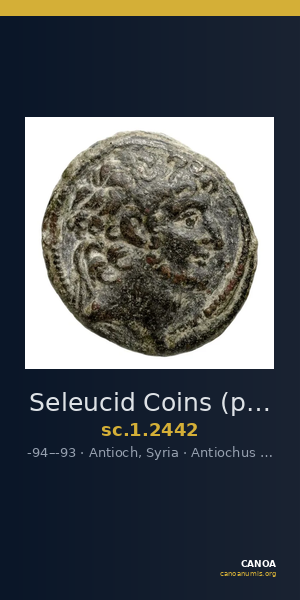 Seleucid Coins (part 2) 2442 — CANOA
